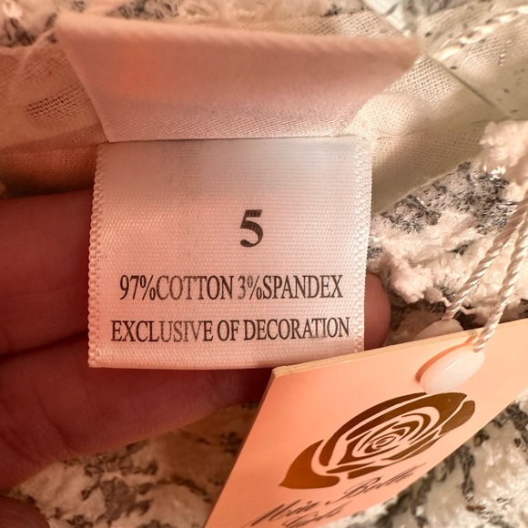 Mia Belle Girls houndstooth dress NWT SIZE 5 - Picture 5 of 5